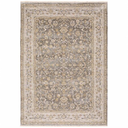 Palacedesigns 5 x 8 ft. Beige Gray Machine Woven Oriental Indoor Area Rug - Beige Gray - 5 x 8 PA3093683